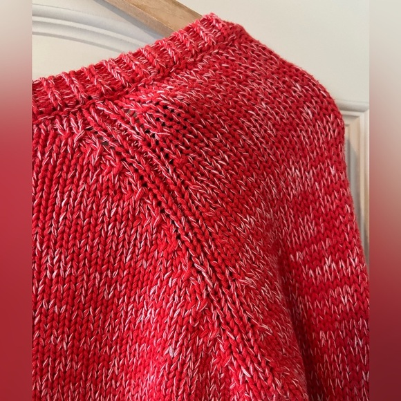 Sale! American Eagle Cotton Rich Coral Long Sleeve Sweater Women’s Size Small - Picture 3 of 16